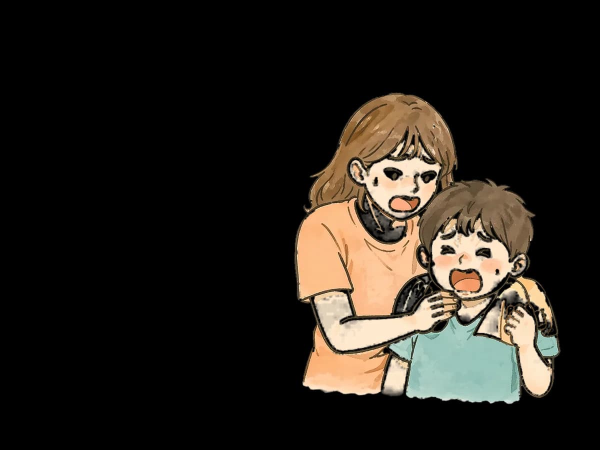 孩子情緒爆發中